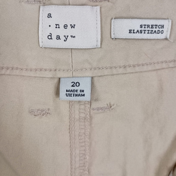 NWT A NEW DAY STRAIGHT LEG CHINOS SIZE 20 - Picture 4 of 4